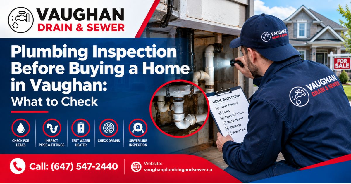 Plumbing Inspection Before Buying a Home in Vaughan: What to Check
